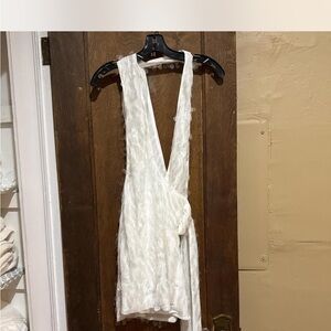 MISHA COLLECTION White Textured Dress